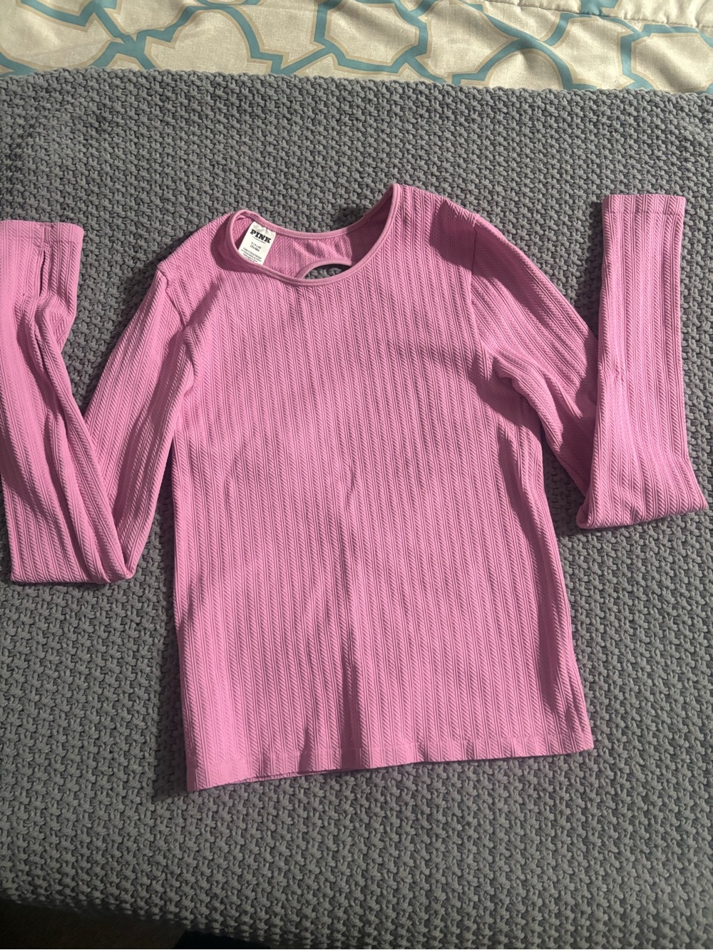 PINK Victoria's Secret Pink Textured Tank Top perfect for working out